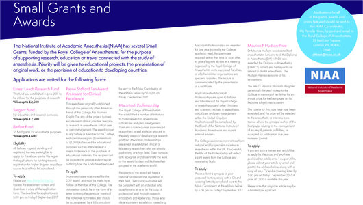 NIAA Small Grants - Bulletin 104_2 NIAA Small Grants - Bulletin 104_2